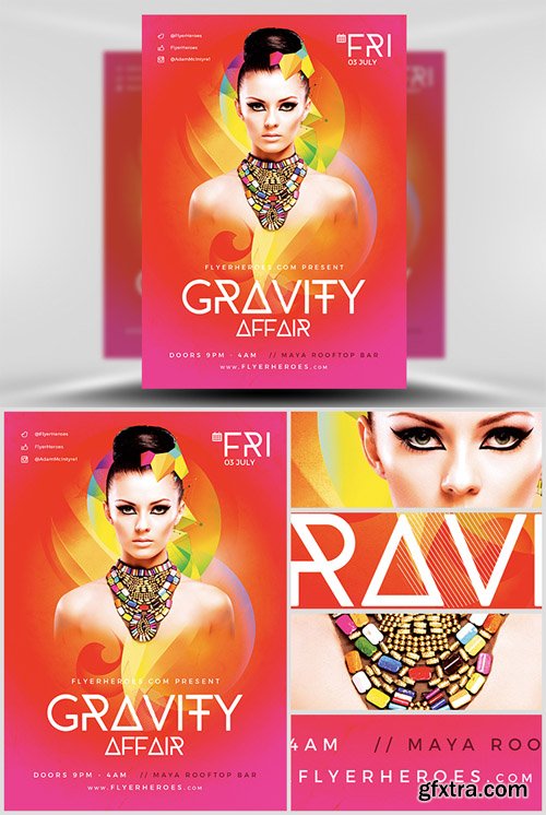 Gravity Affair Flyer Template