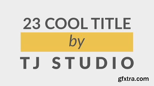 Videohive 23 Cool Title Animations 11885384