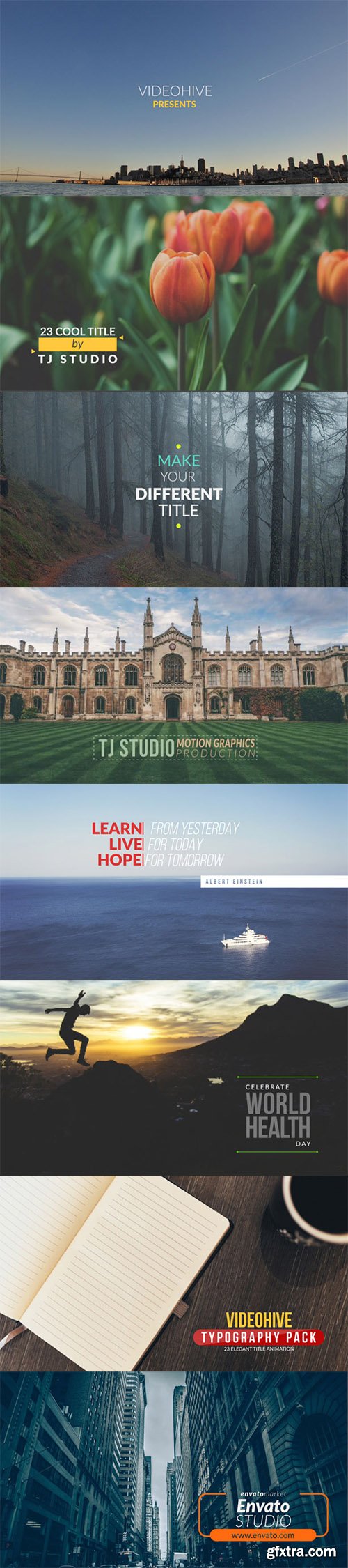 Videohive 23 Cool Title Animations 11885384