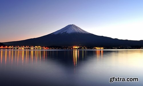 Collection japan lake landscape Mount Fuji Sakura night 25 HQ Jpeg