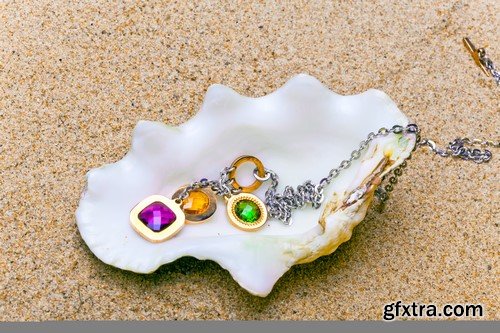Jewelry in the sand