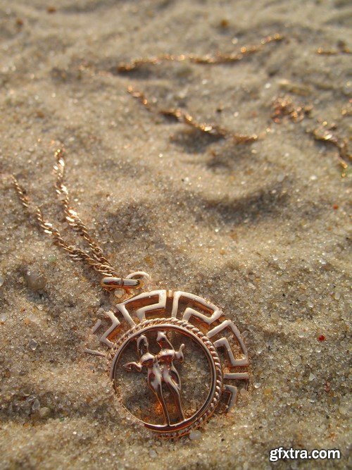 Jewelry in the sand