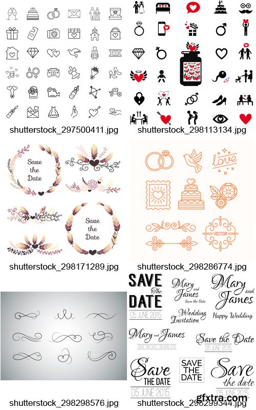 Amazing SS - Wedding Invitation &amp; Elements 2, 25xEPS