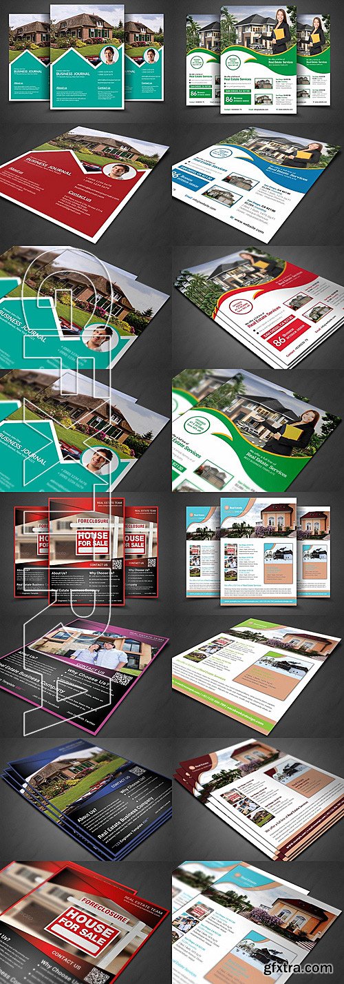 CM - Real Estate Flyer Bundle Templates 331084