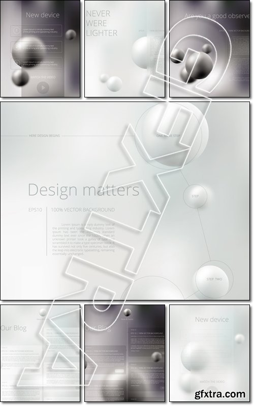 Abstract vector background for your business presentation design - Vector