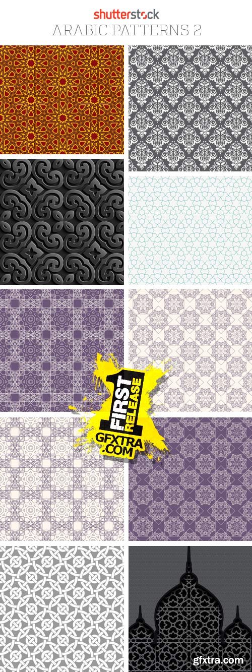 Amazing SS - Arabic Patterns 2, 25xEPS