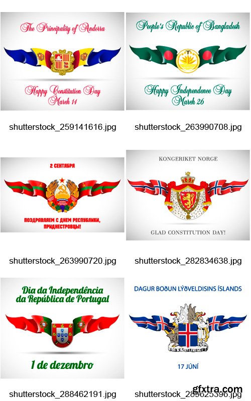 Amazing SS - Banners with Country Flags 2, 25xEPS