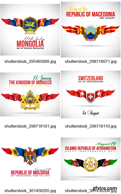 Amazing SS - Banners with Country Flags 2, 25xEPS