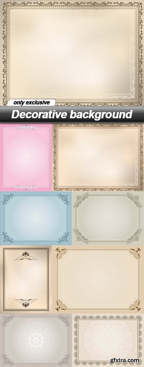 Decorative background - 8 EPS