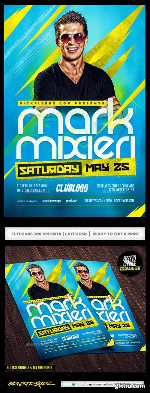 Spring Electro DJ Flyer Spring Electro DJ Flyer