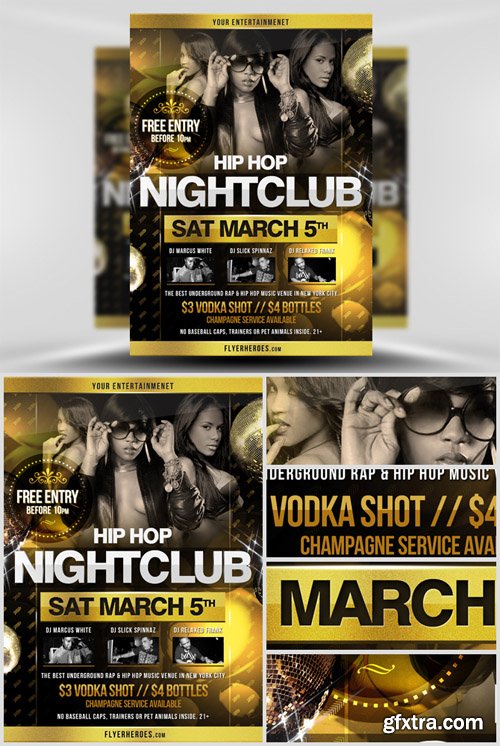 Hip Hop Flyer Template 2 Hip Hop Flyer Template 2