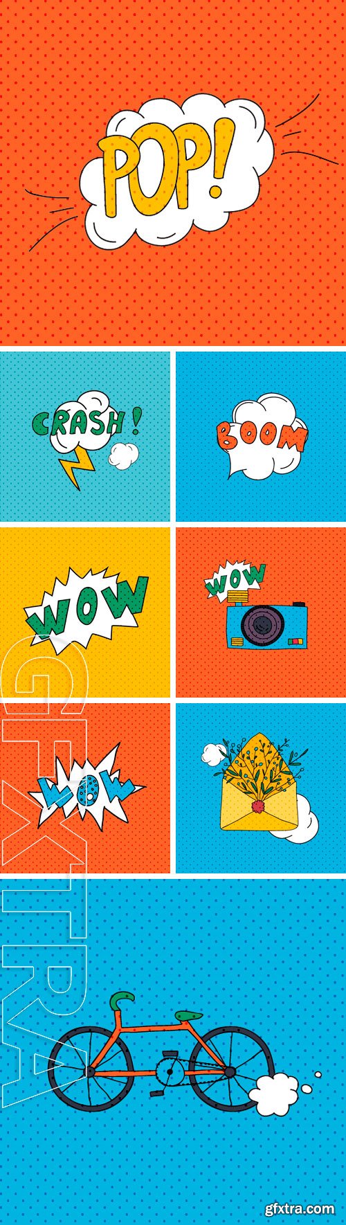 Stock Vectors - Comics pop art style blank layout template. Concept vector for web and mobile applications