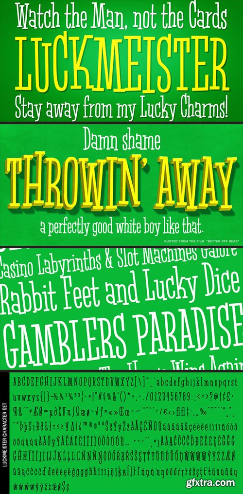 Luckmeister PB - Animated Condenced Serif Type NEW! Luckmeister PB - Animated Condenced Serif Type NEW!