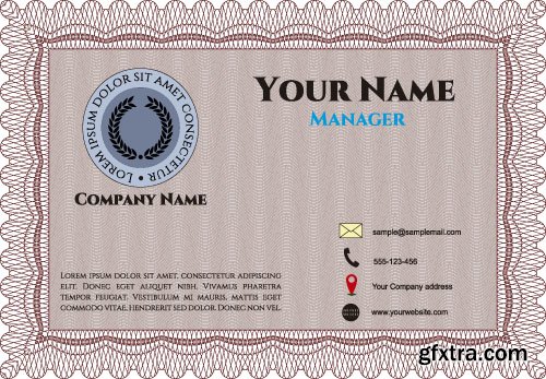 Certificates and diplomas layouts vector