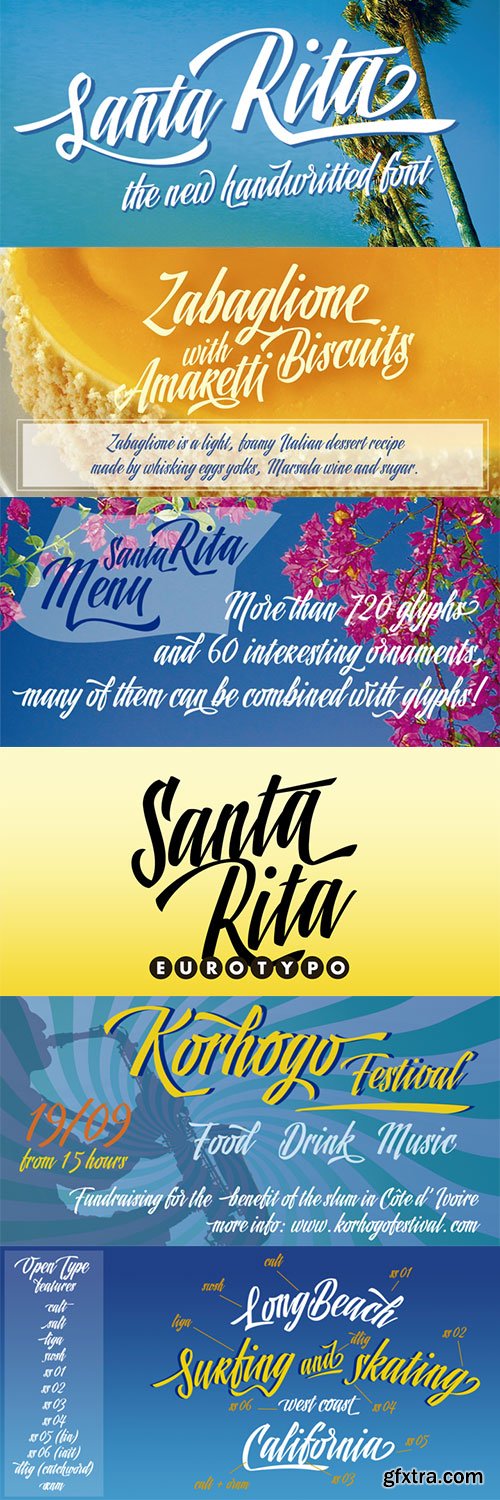 Santa Rita - NEW Casual &amp; Modern Script OTF $42
