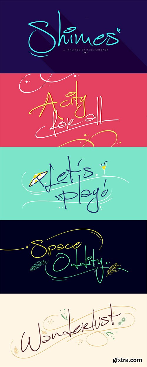 Shimes - Fast, Wild &amp; Untamed Handwriting 2xOTF $59