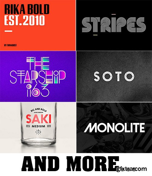 Monster Bundle 250+ Fonts, Save $3k! 340054