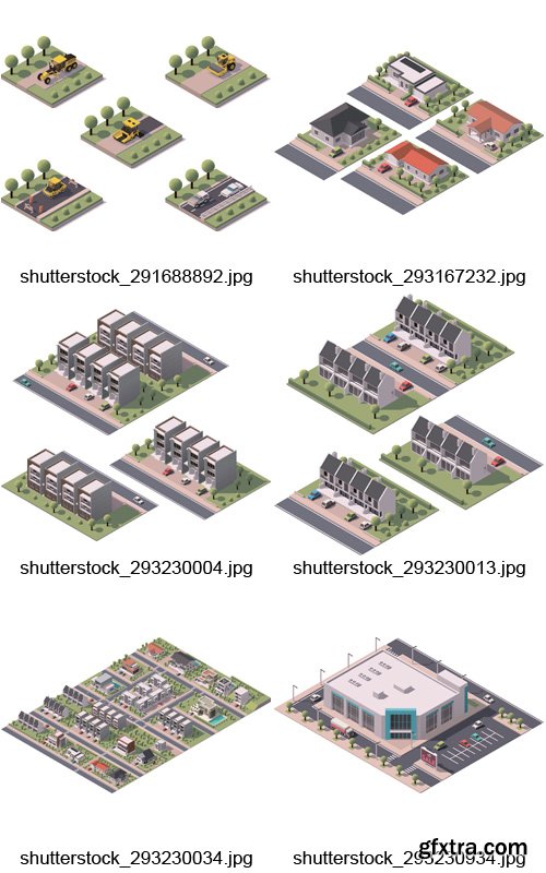 Amazing SS - Isometric Buildings, 25xEPS