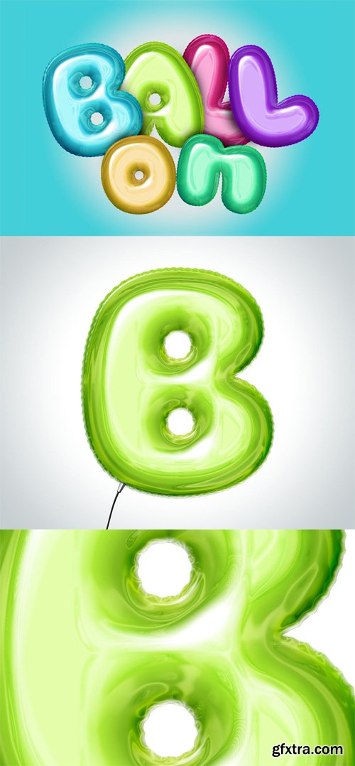 Ballon - Text &amp; Shape Mockup