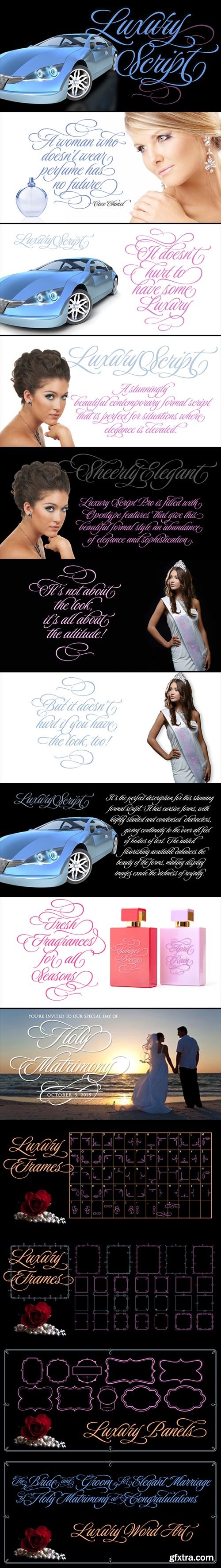 Luxury - Perfect Description for Stunning Formal Script 6xOTF $180 NEW! Luxury - Perfect Description for Stunning Formal Script 6xOTF $180 NEW!