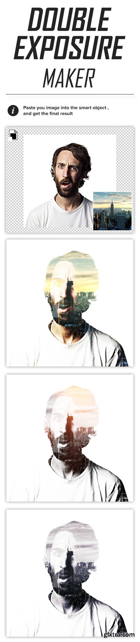 Double Exposure Effect Maker PSD