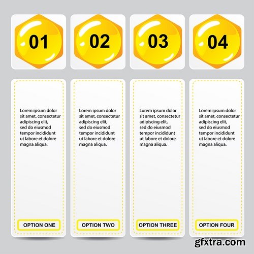 Collection of vector design elements picture web template banner business infographics 25 EPS