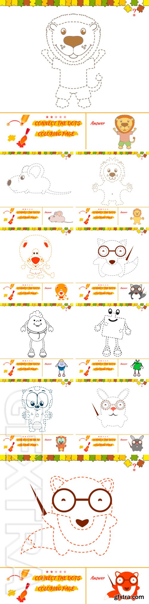 Stock Vectors -Connect the dots picture puzzle and coloring page. Education game for preschool child