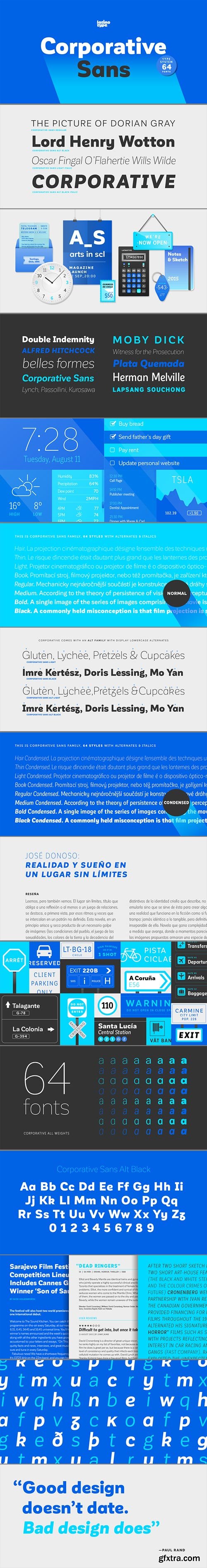 Corporative Sans - Latinotype’s Standard 128 Different Languages 64xOTF $289 NEWEST! Corporative Sans - Latinotype’s Standard 128 Different Languages 64xOTF $289 NEWEST!