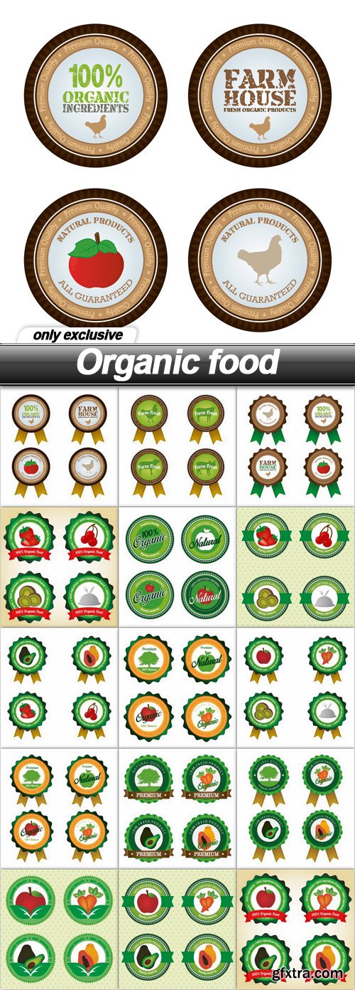Organic food - 16 EPS