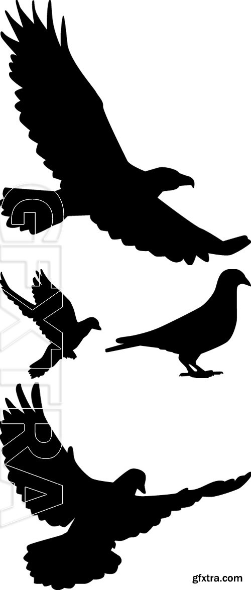 Stock Vectors - Dove silhouette. Vector illustration