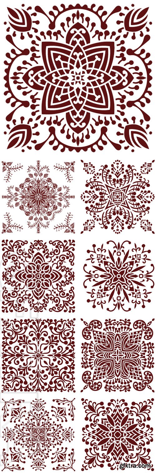 Stock Vectors - Flower mandala. Vector illustration. The best for your design, textiles, posters, tattoos, corporate identity