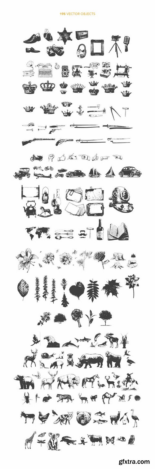 CM - 520+ Vector Object Design Kit 278949