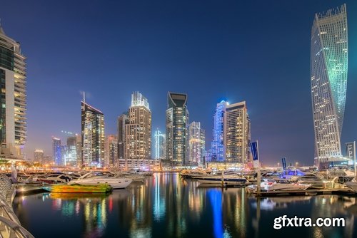 Collection of various beautiful cities in the world night city landscape mill skyscraper #3-25 HQ Jpeg