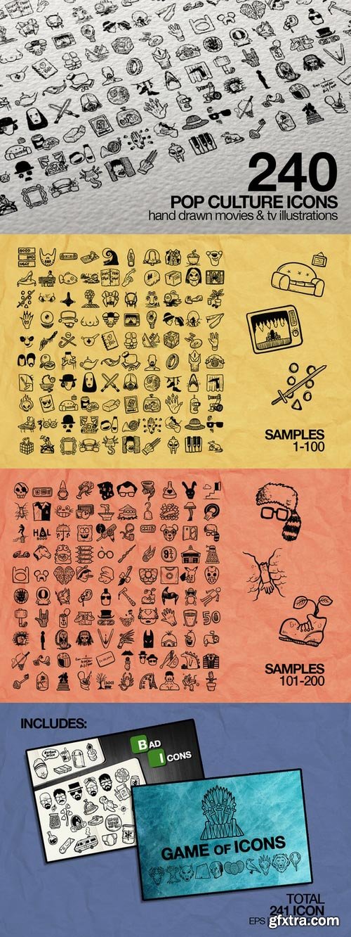 CM - 240 Pop Culture Icons 85291 CM - 240 Pop Culture Icons 85291