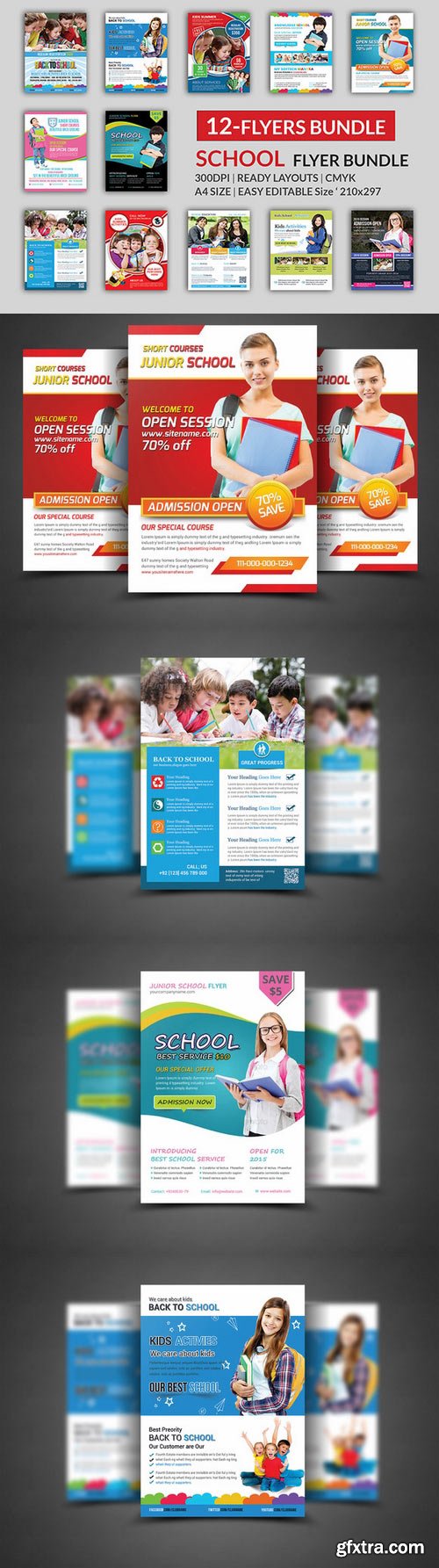 CM - School Education Flyer Bundle 329405 CM - School Education Flyer Bundle 329405