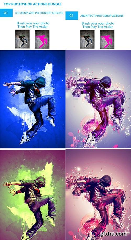 Graphicriver Top Photoshop Actions Bundle 11426166