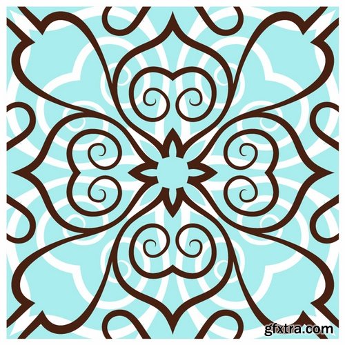 Collection of vector image calligraphic elements vintage design element a background #11-25 EPS