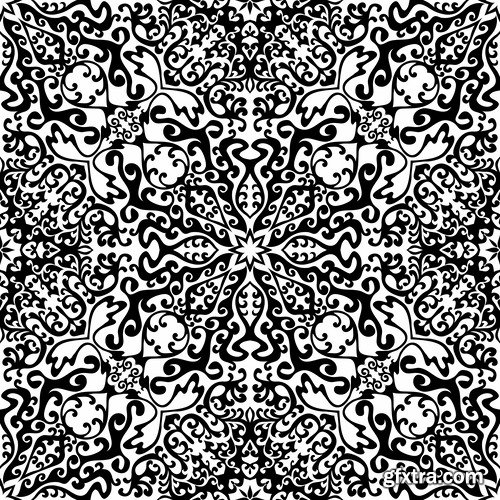 Collection of vector image calligraphic elements vintage design element a background #11-25 EPS