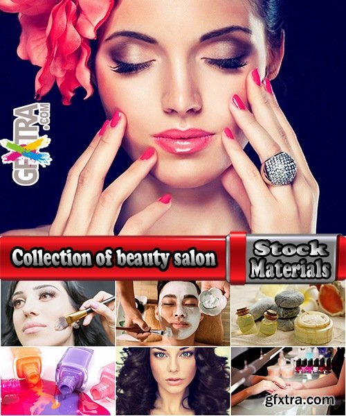 Collection of beauty salon hairdresser makeup manicure accessories for women nail polish 25 HQ Jpeg