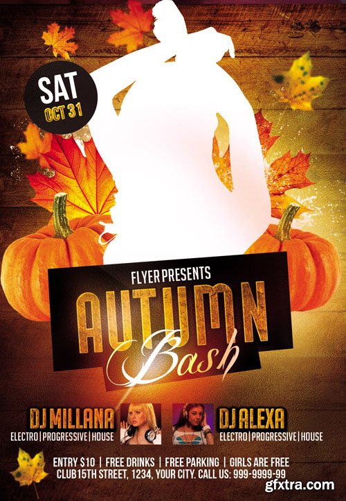 Autumn Bash &ndash; Club Flyer PSD Template