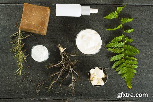 Wooden Table Background &amp; Make Up - 30x JPEG