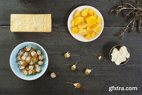 Wooden Table Background &amp; Make Up - 30x JPEG