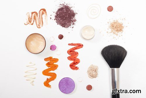 Wooden Table Background &amp; Make Up - 30x JPEG