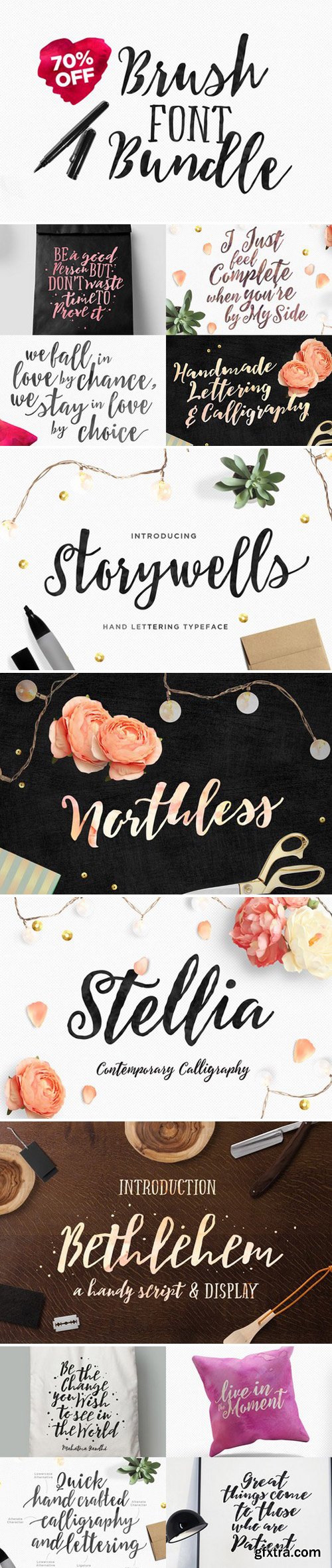 CM - Brush Fonts Bundle 352856