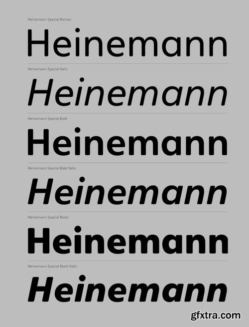 Heinemann Special - Typeface for Educational Publishing 6xOTF Heinemann Special - Typeface for Educational Publishing 6xOTF