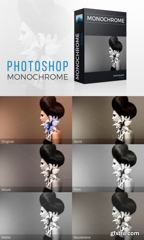 CM - Monochrome Photoshop actions set 348794 CM - Monochrome Photoshop actions set 348794