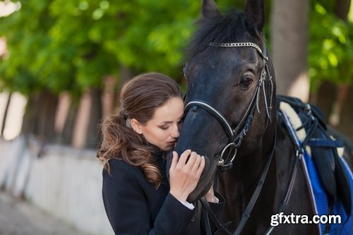 Collection of a beautiful girl and a horse steed 25 HQ Jpeg