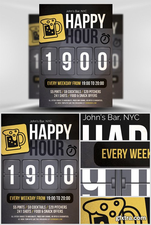 Happy Hour Flyer Template