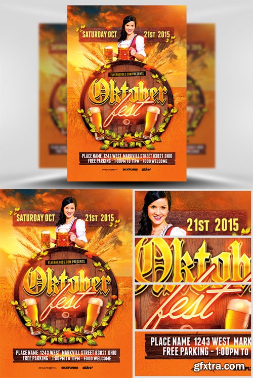 Oktoberfest Flyer Template 3