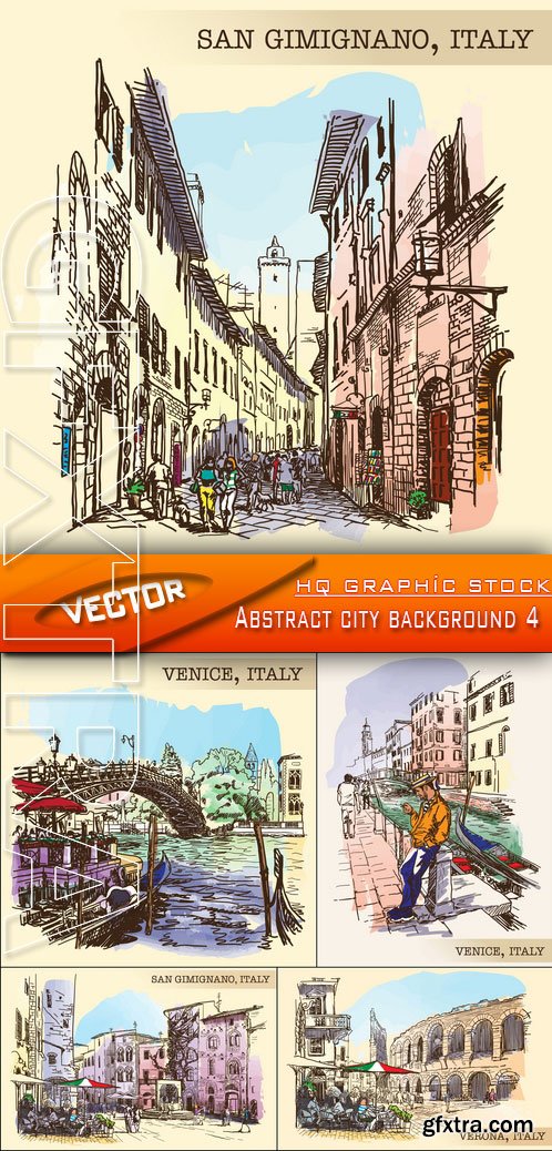 Stock Vector - Abstract city background 4